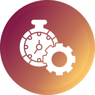 Dişliler. Web simgesi vektör illüstrasyonu