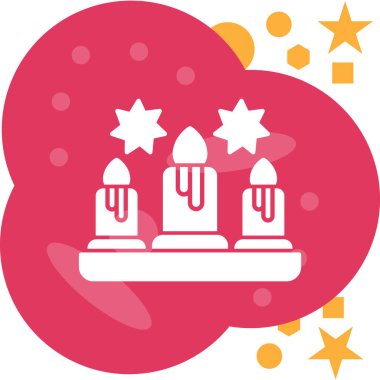 Havai fişekler. Web simgesi basit tasarım