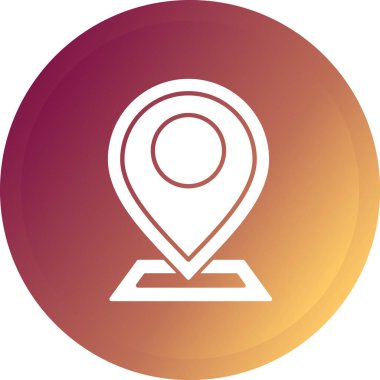 harita simgesi vektör illüstrasyonu