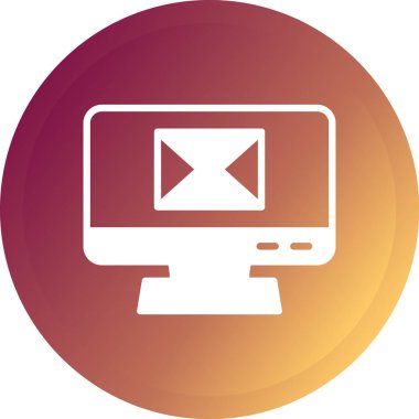 E-posta. Web simgesi basit illüstrasyon