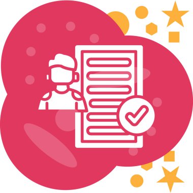 Kontrol listesi simgesi vektör illüstrasyonu