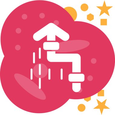 Bir yıldız simgesinin vektör illüstrasyonu