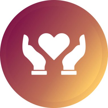 Bir kalp simgesinin vektör illüstrasyonu