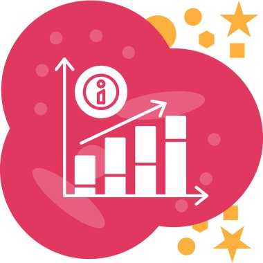 büyüme düz simgesi, vektör çizim