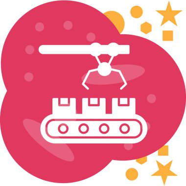 Bir dron simgesinin vektör illüstrasyonu