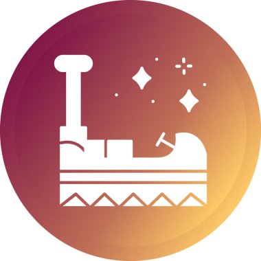 Modern b 'nin vektör çizimi bir geminin ikonundan yoksundur