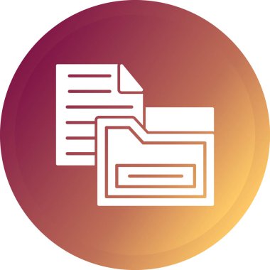 Belge simgesinin vektör illüstrasyonu