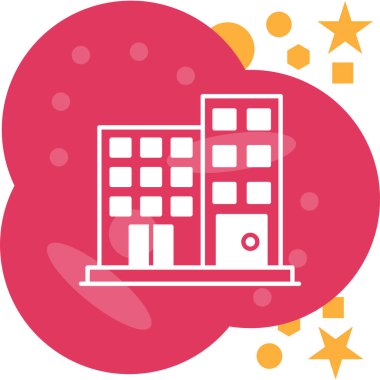 Gökdelenlerin modern vektör simgesi, şehir