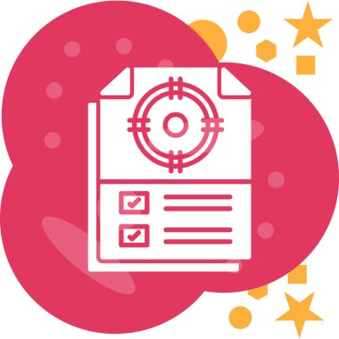 Bir yıldız simgesinin vektör illüstrasyonu