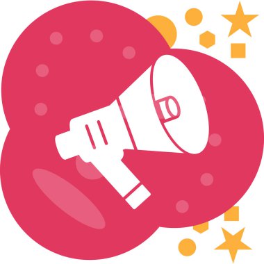 Basit vektör çizimi megafonu