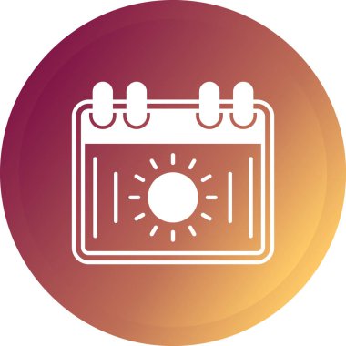 Takvim simgesi vektör illüstrasyonu