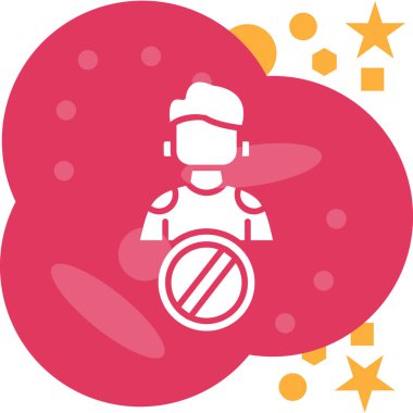 Yıldızlı bir kızın vektör çizimi