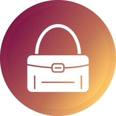 Çanta. Web simgesi basit illüstrasyon