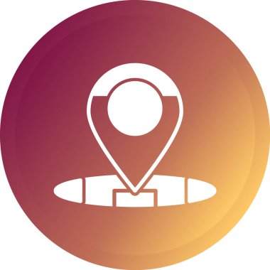 Harita işaretleyici vektör illüstrasyonunu göster