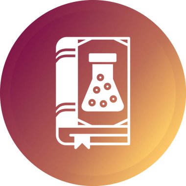 matara ve test tübü çizgi simgesi, basit, vektör illüstrasyonu