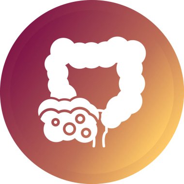 bağırsak simgesinin vektör illüstrasyonu