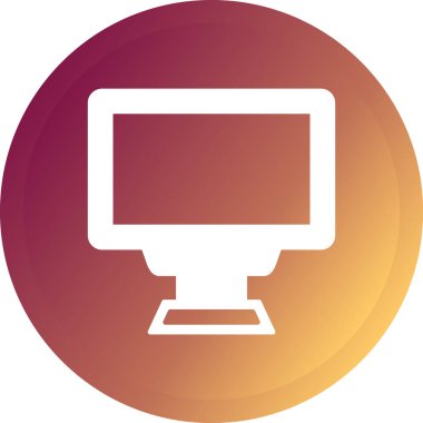 bilgisayar ekranı vektör simgesi modern basit vektör illüstrasyonu