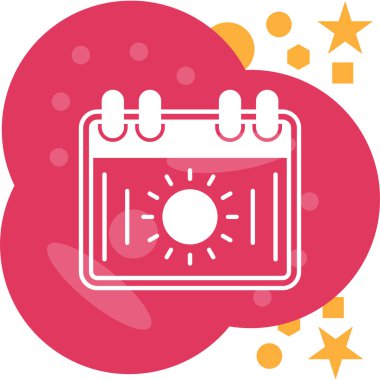 Takvim vektör simgesi modern illüstrasyon