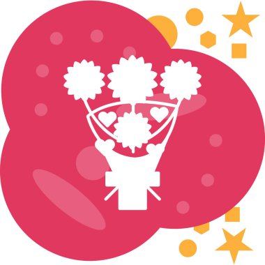 Şirin bir çizgi film simgesinin vektör çizimi