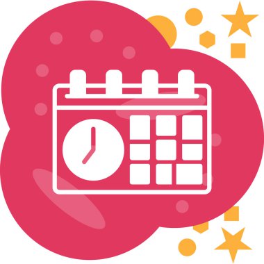 Moda biçimi izole edilmiş arkaplanda takvim tarihi simgesi