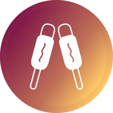 dondurma simgesi, vektör illüstrasyonu