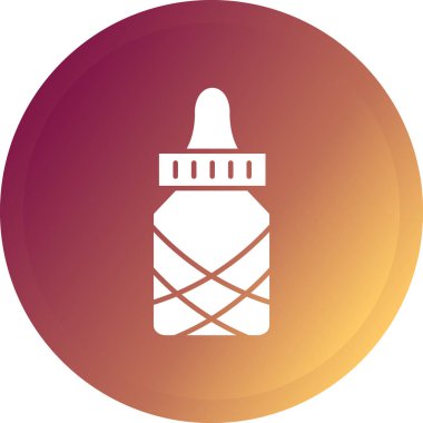 Su vektör simgesi şişesi, basit simge