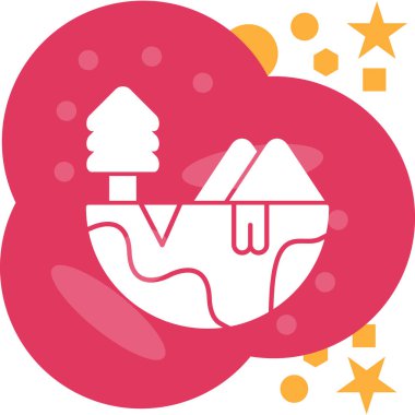 Dondurma düz simgesi