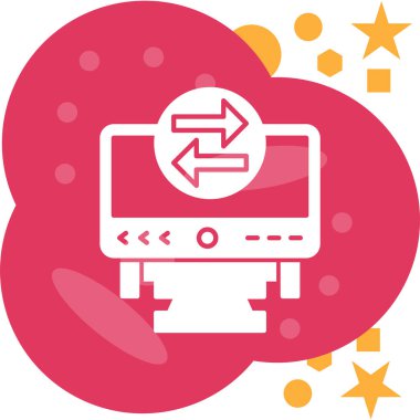 Video oyunu simgesi vektör illüstrasyonu