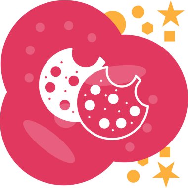 şirin ve renkli çilek meyve vektörü illüstrasyon grafik tasarımı