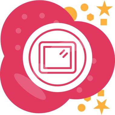 Basit vektör simgesi, sertifika illüstrasyonu