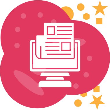 Bulut. Web simgesi basit illüstrasyon