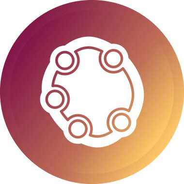 Eşsiz dişli simgesi, vektör illüstrasyonu