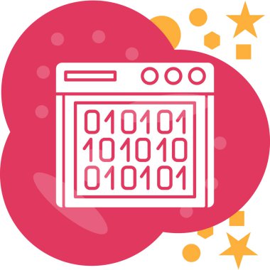 Veri analiz simgesi, vektör illüstrasyonu