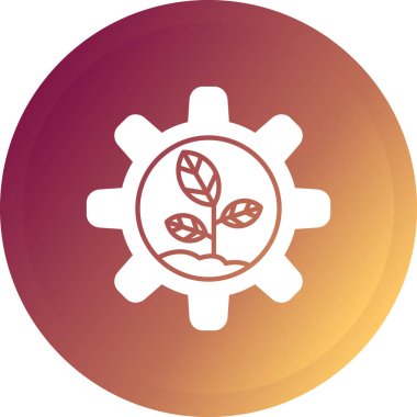 Yaprak vektör çizgisi simgesi olan güzel çiçek