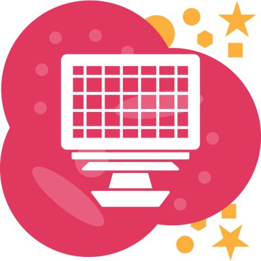 Bulut. Web simgesi basit illüstrasyon