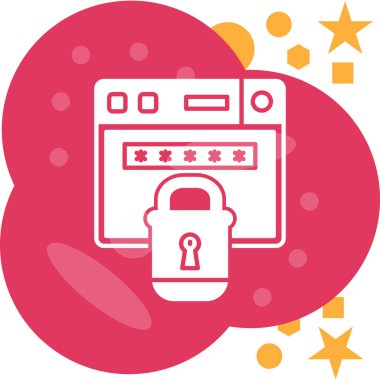 Moda Biçiminde Güvenli Simge İzole Arkaplan