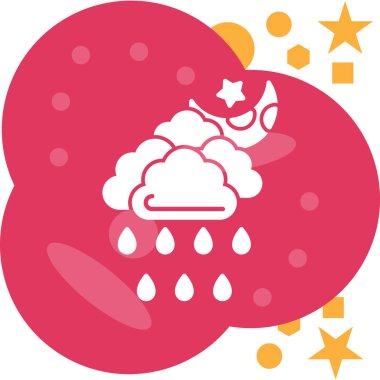 Bulut simgesi vektör illüstrasyonu