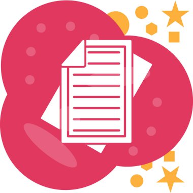 Rozet Web simgesi, vektör illüstrasyonu