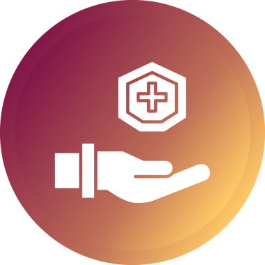 Tıbbi bir simgenin vektör illüstrasyonu