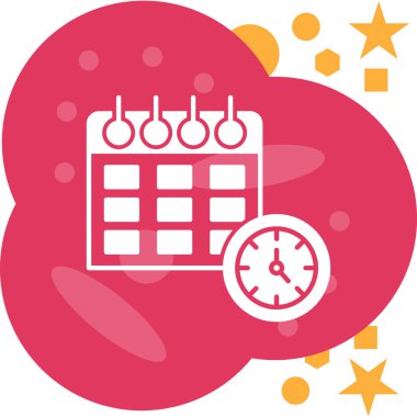 Takvim simgesi, vektör çizimi