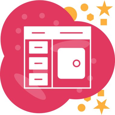 bulut depolama simgesi, vektör illüstrasyonu