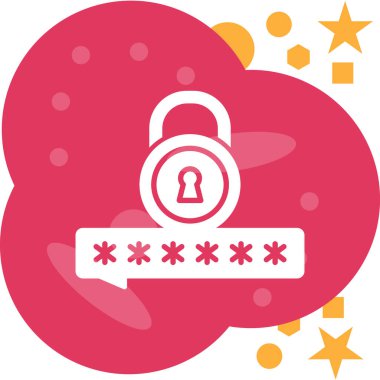 Kilit simgesi. Basit tasarım