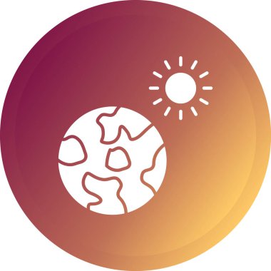 Toprak. Web simgesi basit illüstrasyon