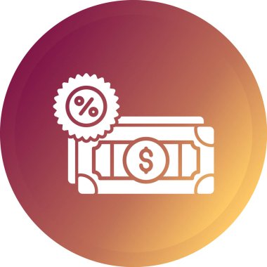 Para için. Web simgesi basit illüstrasyon