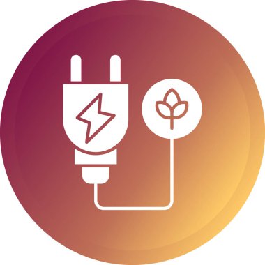 elektrik dolgu ikonu vektör illüstrasyonu