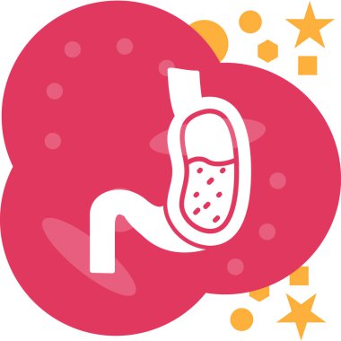 mide ikonu vektör illüstrasyonu