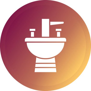 Tuvalet simgesi. Tuvalet vektör simgesi web için basit çizimi