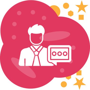 Bir insan simgesinin vektör illüstrasyonu