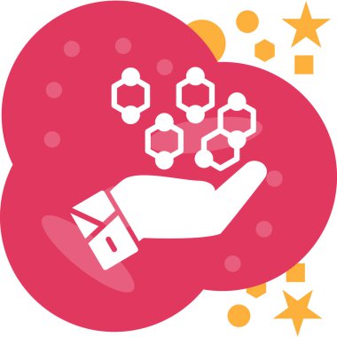 Vektör illüstrasyonu, simge ögesi arkaplanı