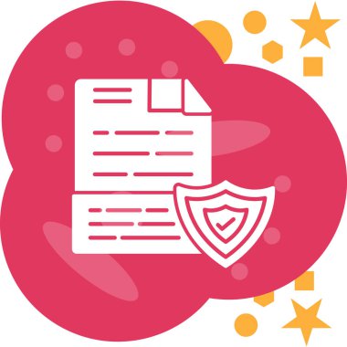 belge simgesi vektör illüstrasyonu